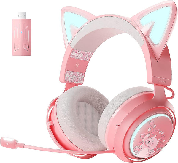 Cat Ears GS510 - Auriculares con Sonido 7.0 y luz RGB