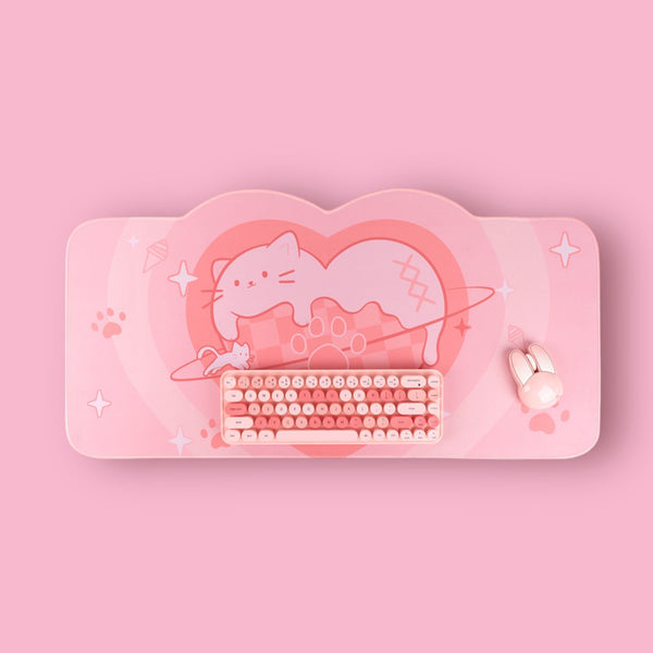 Alfombrilla de Ratón - Cat Love Ice Cream