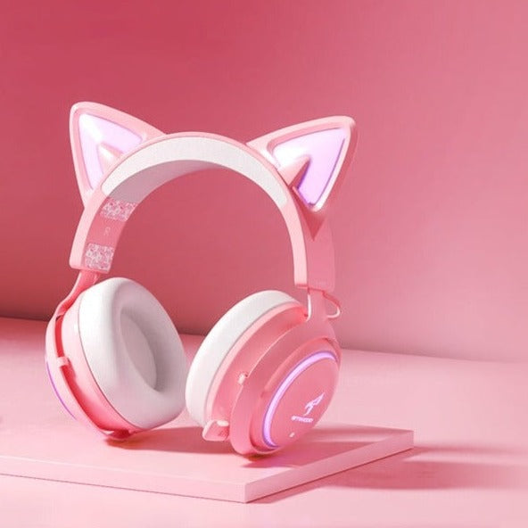 Cat Ears GS510 - Auriculares con Sonido 7.0 y luz RGB