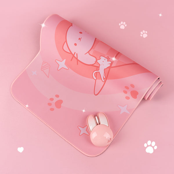 Alfombrilla de Ratón - Cat Love Ice Cream