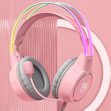 Load image into Gallery viewer, X15 Pro - Pink Illuminated Headband Gaming Headphones
