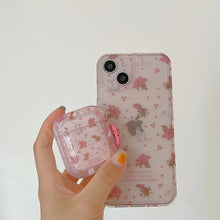 Load image into Gallery viewer, Pink Floral Cat AirPods Protective Case
