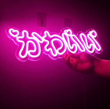 Japanese Kanji Pink Neon Light