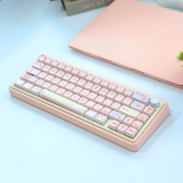 Spring Bunnies -  66  PBT - MDA Keycaps Set