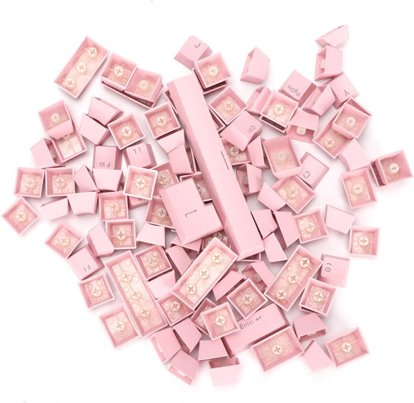 ABS/ PBT Teclas Rosa para Teclado Mecánico - Teclas con Transparencia