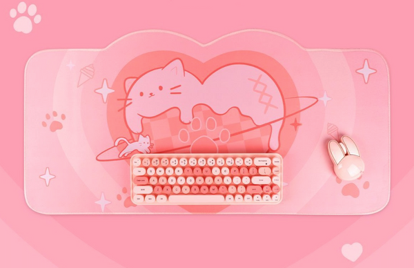 Alfombrilla de Ratón - Cat Love Ice Cream