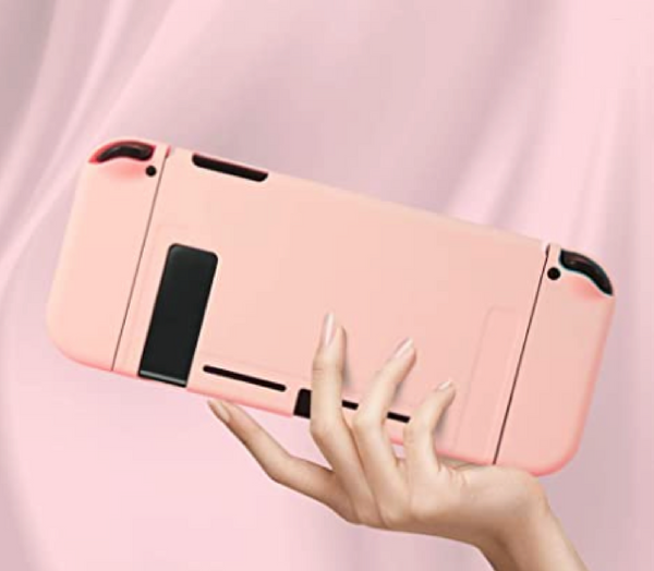 Funda Rosa y Violeta para Nintendo Switch y OLED