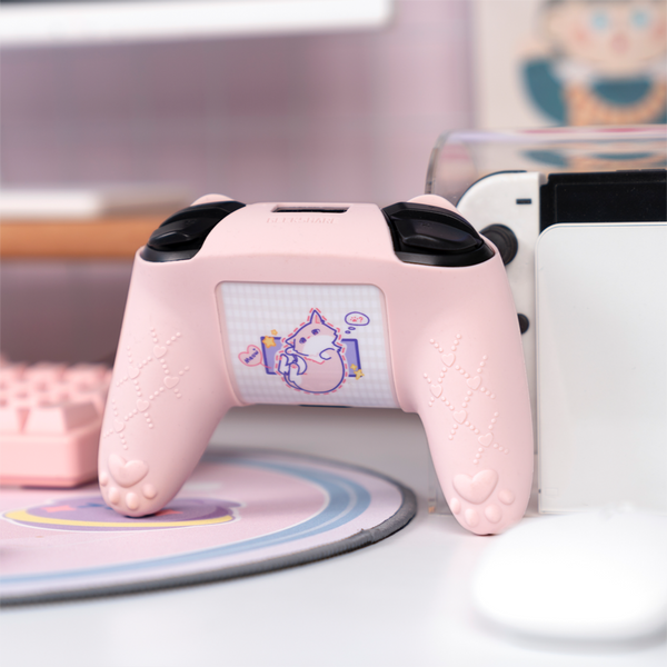 Nintendo Switch Pro Controller Cover - Pink Kitty Face