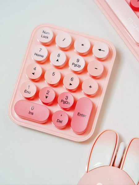 Juego de Tres Piezas de Teclado y Ratón Inalámbricos Portátiles 