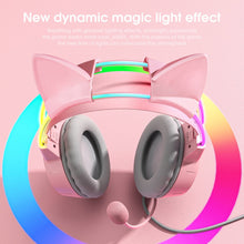 Load image into Gallery viewer, X15 Pro - Pink Illuminated Headband Gaming Headphones
