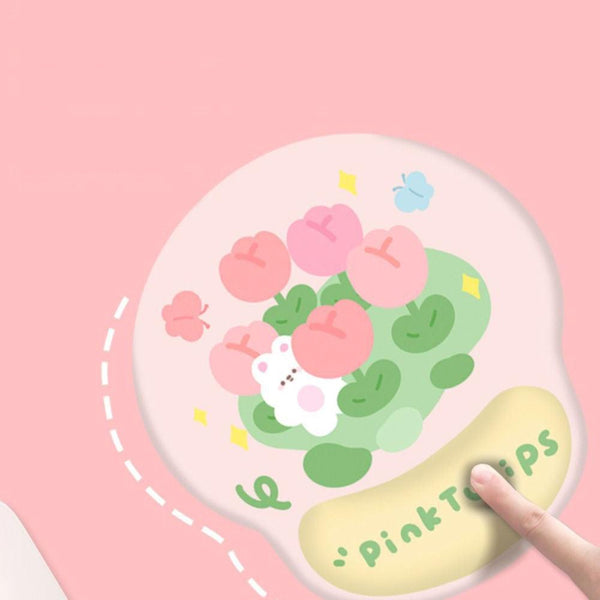 Alfombrillas con Reposamuñecas para Ratón y Teclado