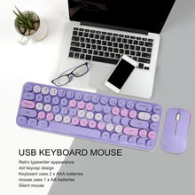 Load image into Gallery viewer, MOFII Macaron 2.4G Wireless Keyboard And Mouse Set
