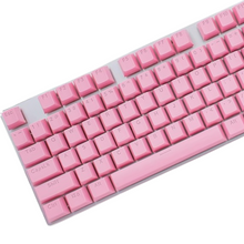 Load image into Gallery viewer, ABS/ PBT Light Pink Mechanical Keyboard Keycaps - Transparent Keycap
