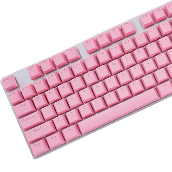 ABS/ PBT Teclas Rosa para Teclado Mecánico - Teclas con Transparencia