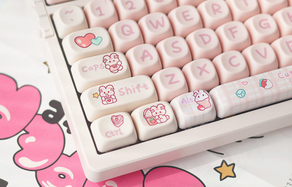 Snack Bunny MOA Keycaps