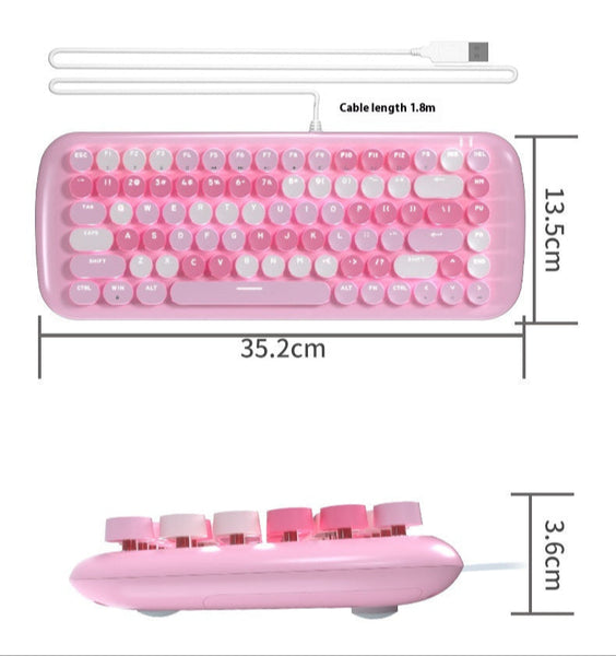 Candy M - Compact 84 Keys, 10 Lighting Effects - Mechanical Keyboard