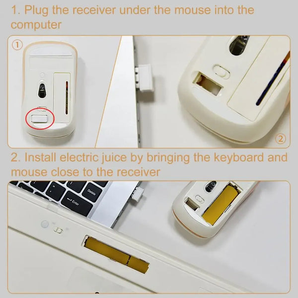 MACARON - Teclado y Ratón Inalámbricos 