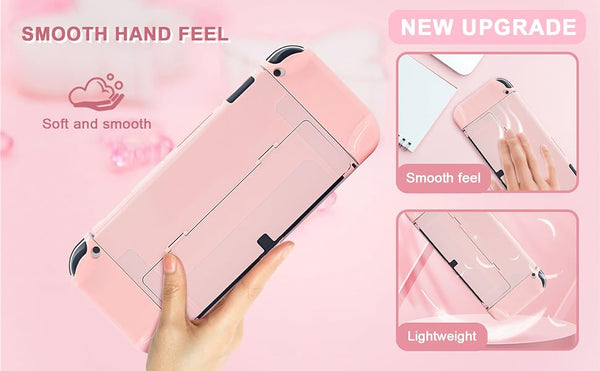 Funda Rosa y Violeta para Nintendo Switch y OLED