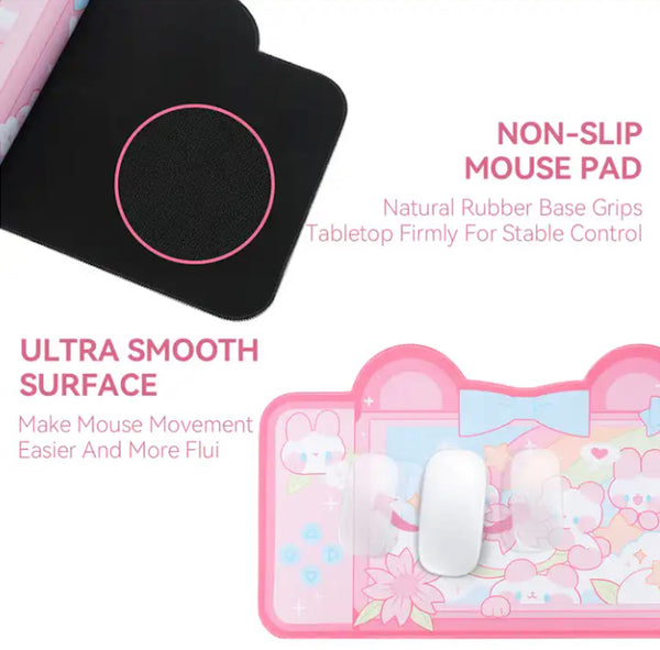 Alfombrilla de Escritorio - Pink Bears in Bloom 