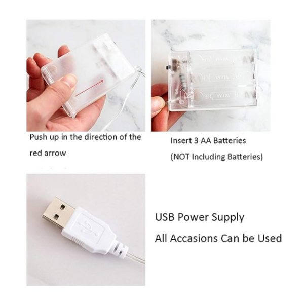 Luz LED Decorativa - Mariposa Rosa