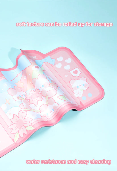 Alfombrilla de Escritorio - Pink Bears in Bloom 