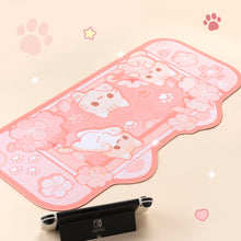 Load image into Gallery viewer, Cherry Blossom Cats - Large and Small Mouse Pads
