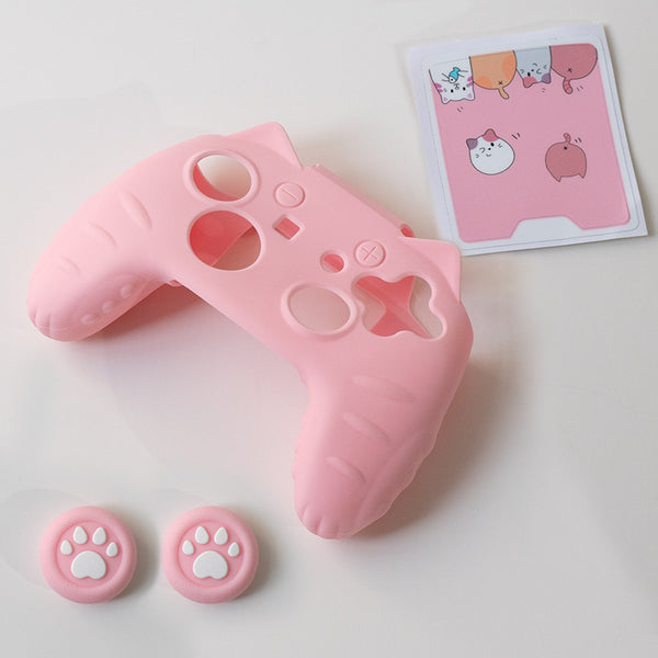 Funda Rosa para Mando Pro de Nintendo Switch - Kitties Paw 