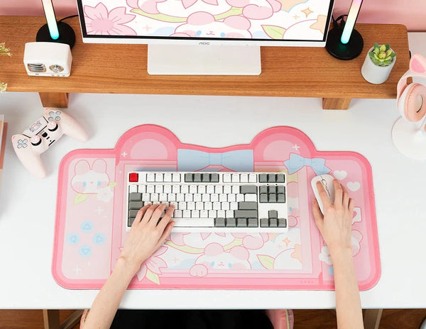 Alfombrilla de Escritorio - Pink Bears in Bloom 